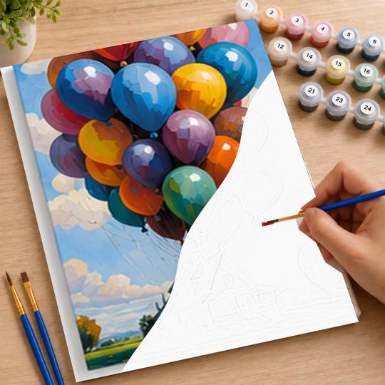 PAINT BY NUMBERS WITH FRAME Paintings to Paint - Disney Up 40x50 cm, photo 7