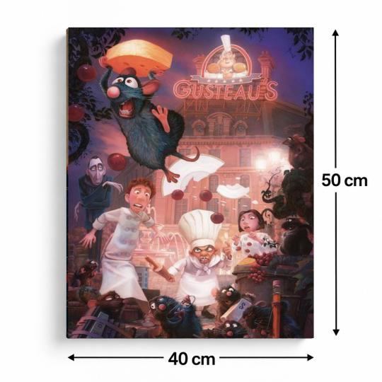 PAINT BY NUMBERS WITH FRAME Paintings to Paint - Disney Ratatouille 40x50 cm, photo 3