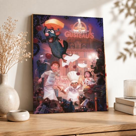 PAINT BY NUMBERS WITH FRAME Paintings to Paint - Disney Ratatouille 40x50 cm, photo 8