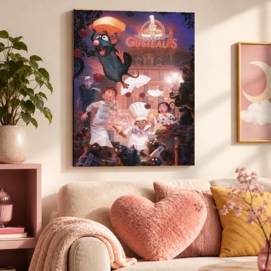 PAINT BY NUMBERS WITH FRAME Paintings to Paint - Disney Ratatouille 40x50 cm, photo 9