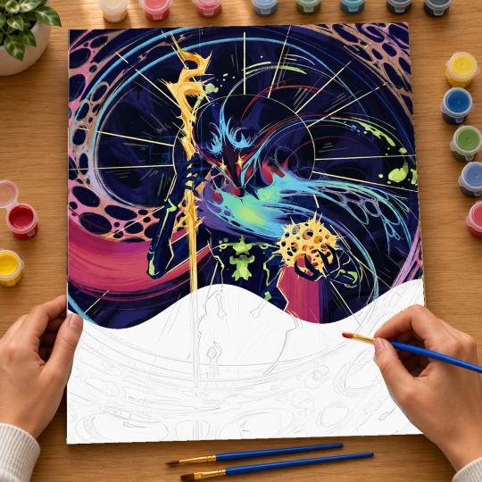 PAINT BY NUMBERS WITH FRAME Paintings to Paint - Arcane Victor 40x50 cm, photo 6