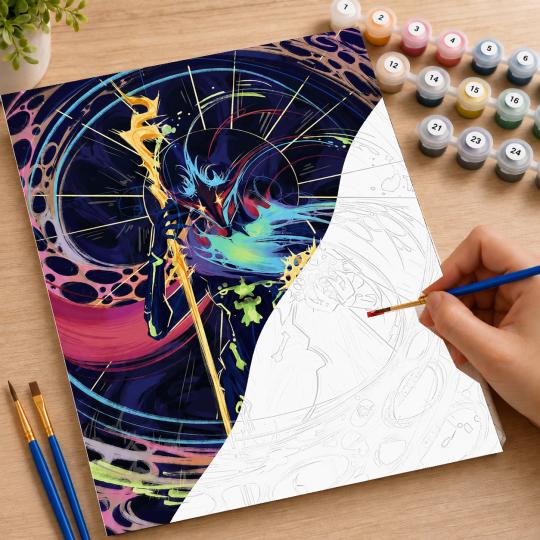 PAINT BY NUMBERS WITH FRAME Paintings to Paint - Arcane Victor 40x50 cm, photo 7