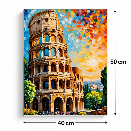 PAINT BY NUMBERS WITH FRAME Paintings to Paint - The Leaning Tower 40x50 cm, photo 3