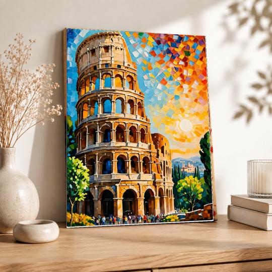 PAINT BY NUMBERS WITH FRAME Paintings to Paint - The Leaning Tower 40x50 cm, photo 8
