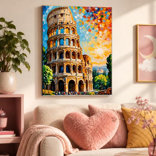 PAINT BY NUMBERS WITH FRAME Paintings to Paint - The Leaning Tower 40x50 cm, photo 9