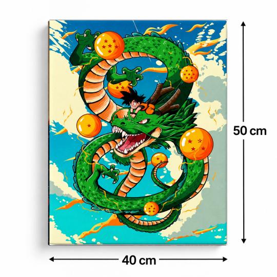 MALOWANIE PO NUMERACH Z RAMĄ Obrazy do malowania Dragon Ball 40x50 cm, zdjęcie 3