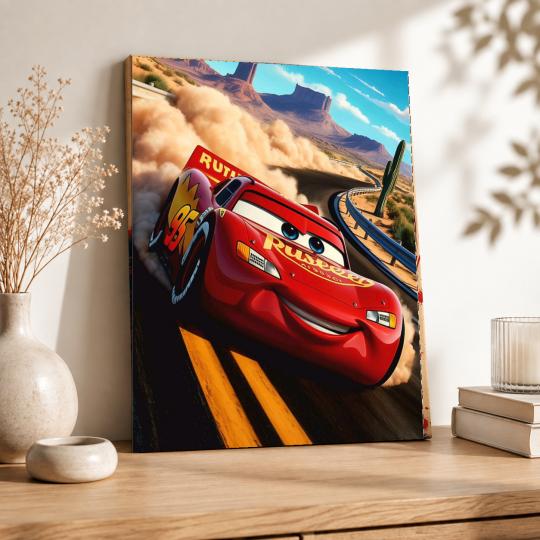 PAINT BY NUMBERS Paintings to Paint - Cars - Lightning McQueen 40x50 cm, photo 8
