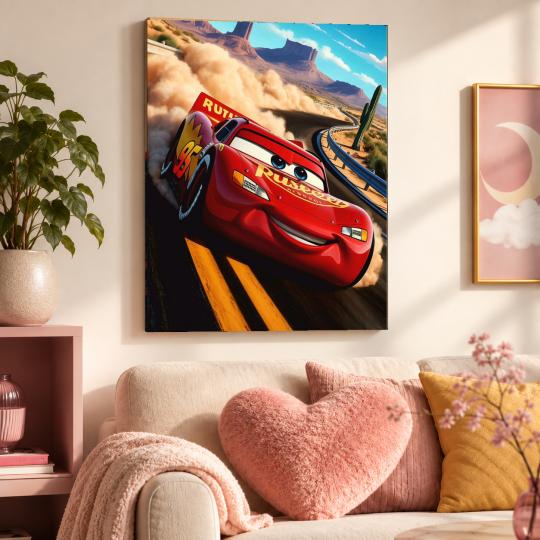PAINT BY NUMBERS Paintings to Paint - Cars - Lightning McQueen 40x50 cm, photo 9