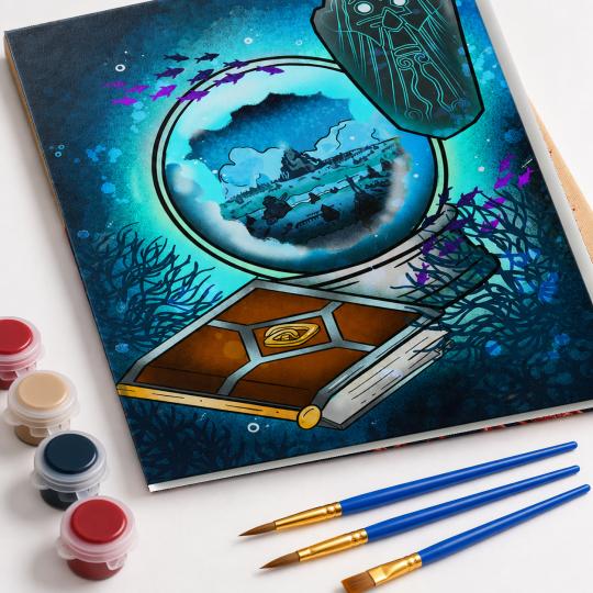 PAINT BY NUMBERS WITH FRAME Paintings to Paint - Disney Atlantis - The Lost Empire 40x50 cm, photo 4