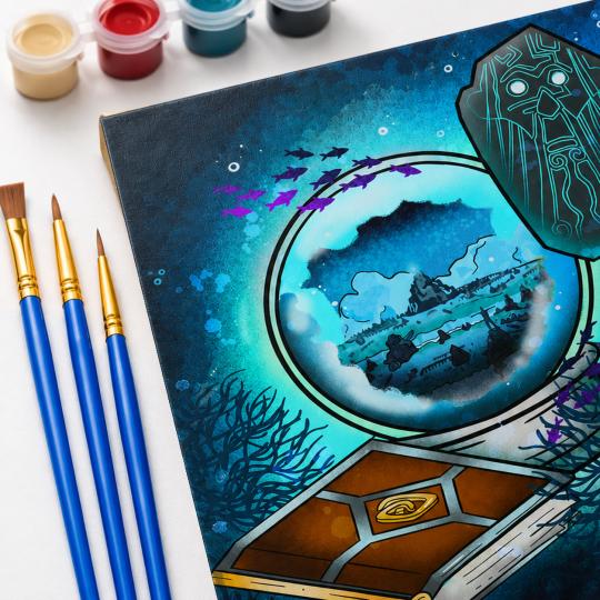PAINT BY NUMBERS WITH FRAME Paintings to Paint - Disney Atlantis - The Lost Empire 40x50 cm, photo 5