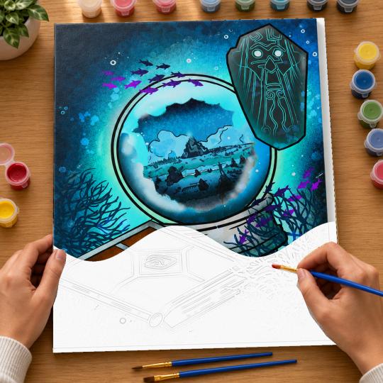 PAINT BY NUMBERS WITH FRAME Paintings to Paint - Disney Atlantis - The Lost Empire 40x50 cm, photo 6