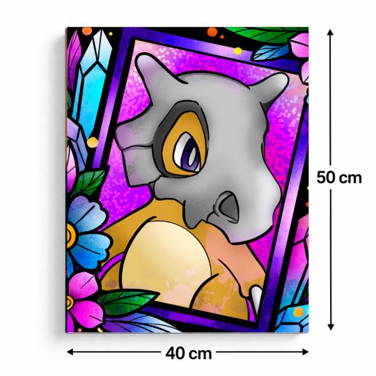 PAINT BY NUMBERS WITH FRAME Paintings to Paint - Pokemon Cubone 40x50 cm, photo 3