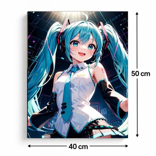 PAINT BY NUMBERS WITH FRAME Paintings to Paint - Anime Hatsune Miku 40x50 cm, photo 3