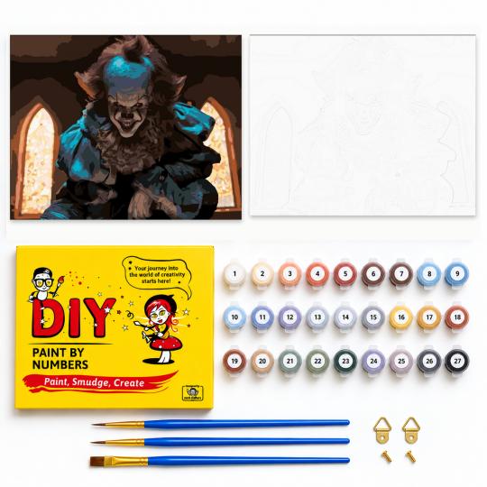 PAINT BY NUMBERS Paintings to Paint - Pennywise in the Church 50x40 cm, photo 2