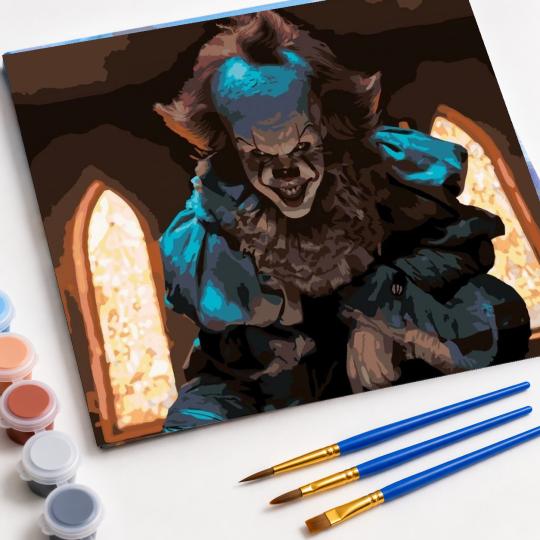 PAINT BY NUMBERS Paintings to Paint - Pennywise in the Church 50x40 cm, photo 4