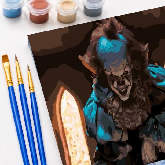 PAINT BY NUMBERS Paintings to Paint - Pennywise in the Church 50x40 cm, photo 5