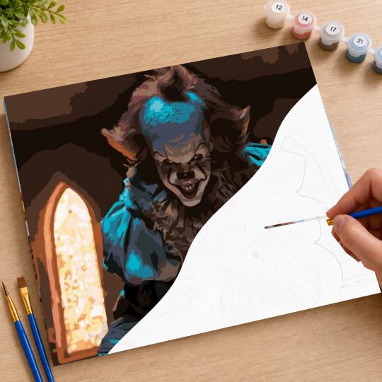 PAINT BY NUMBERS Paintings to Paint - Pennywise in the Church 50x40 cm, photo 7