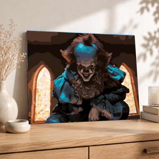 PAINT BY NUMBERS Paintings to Paint - Pennywise in the Church 50x40 cm, photo 8