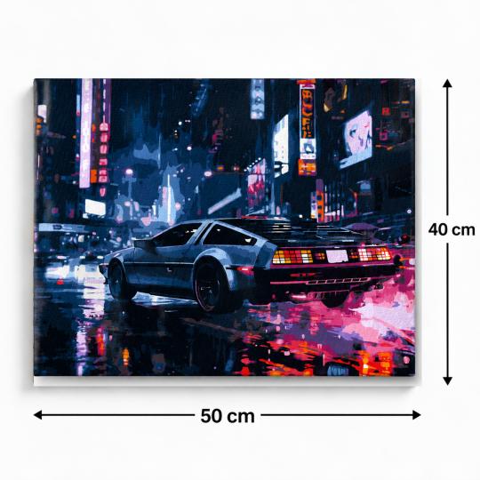 MALOWANIE PO NUMERACH Z RAMĄ Obrazy do malowania Nocna Podróż 50x40 cm, zdjęcie 3