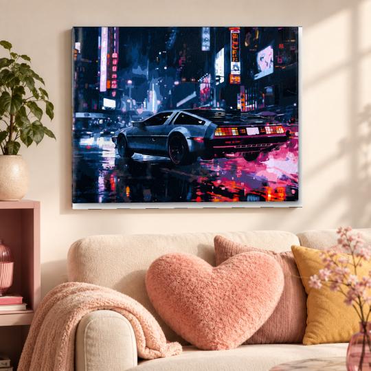 MALOWANIE PO NUMERACH Z RAMĄ Obrazy do malowania Nocna Podróż 50x40 cm, zdjęcie 9