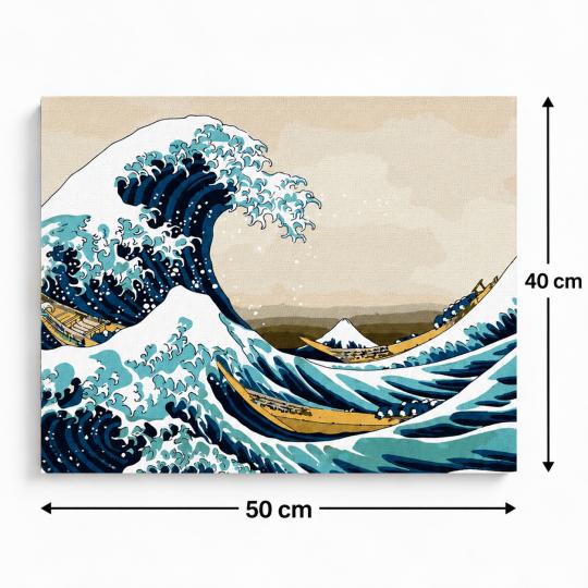 PAINT BY NUMBERS Paintings to Paint - The Great Wave off Kanagawa 50x40 cm, photo 3