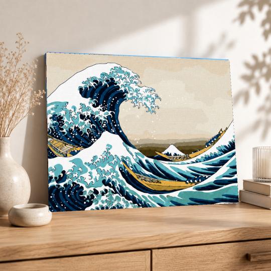 PAINT BY NUMBERS Paintings to Paint - The Great Wave off Kanagawa 50x40 cm, photo 8
