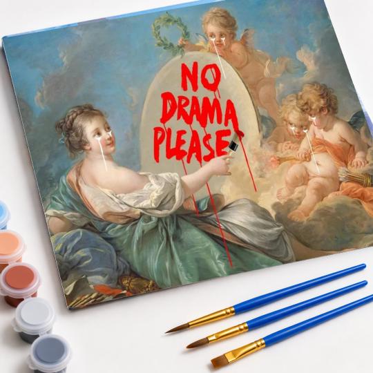 PAINT BY NUMBERS WITH FRAME Paintings to Paint - No Drama 50x40 cm, photo 4