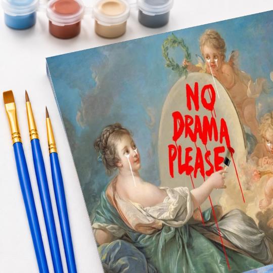 PAINT BY NUMBERS WITH FRAME Paintings to Paint - No Drama 50x40 cm, photo 5