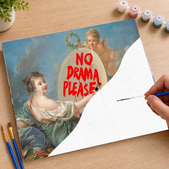 PAINT BY NUMBERS WITH FRAME Paintings to Paint - No Drama 50x40 cm, photo 7