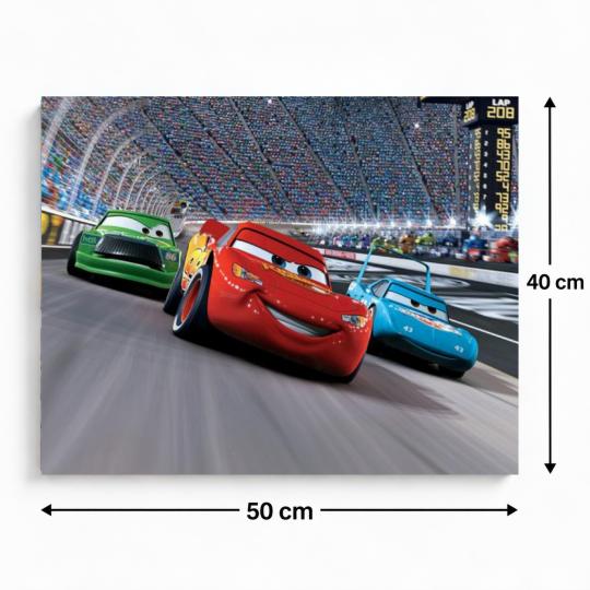 MALOWANIE PO NUMERACH Z RAMĄ Obrazy do malowania Disney Pixar Auta 50x40 cm, zdjęcie 3