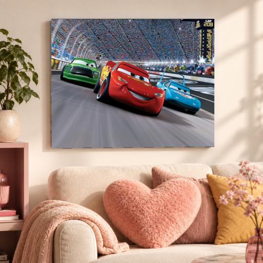MALOWANIE PO NUMERACH Z RAMĄ Obrazy do malowania Disney Pixar Auta 50x40 cm, zdjęcie 9