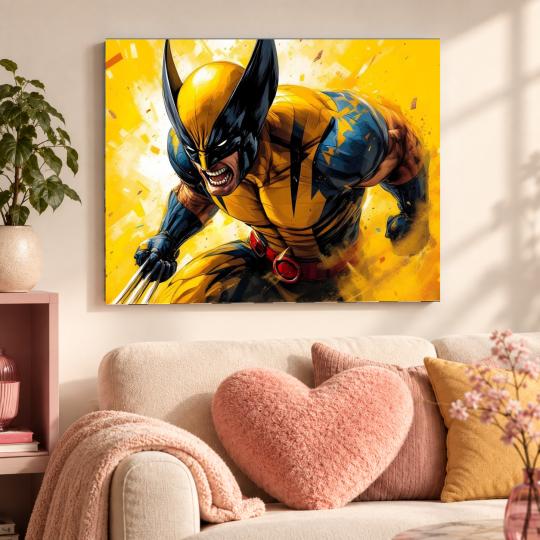 PAINT BY NUMBERS WITH FRAME Paintings to Paint - Marvel Wolverine 50x40 cm, photo 9