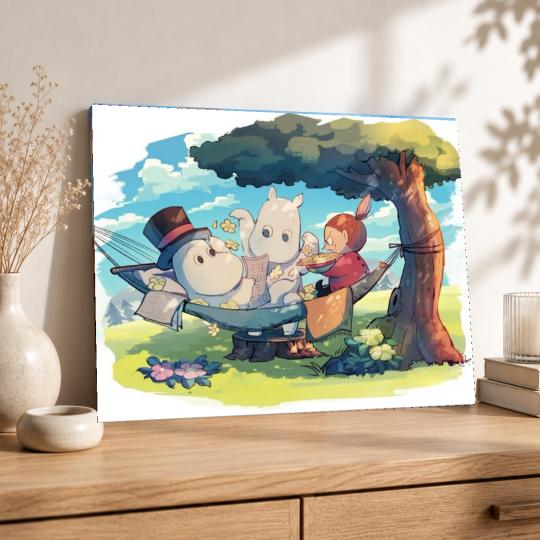 PAINT BY NUMBERS Paintings to Paint - Moomins Resting 50x40 cm, photo 8