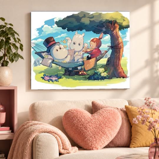 PAINT BY NUMBERS Paintings to Paint - Moomins Resting 50x40 cm, photo 9
