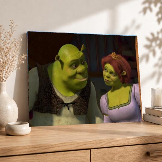 PAINT BY NUMBERS WITH FRAME Paintings to Paint - Shrek and Fiona 50x40 cm, photo 8