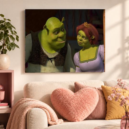 PAINT BY NUMBERS WITH FRAME Paintings to Paint - Shrek and Fiona 50x40 cm, photo 9