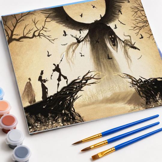 PAINT BY NUMBERS WITH FRAME Paintings to Paint - Harry Potter - The Deathly Hallows 50x40 cm, photo 4
