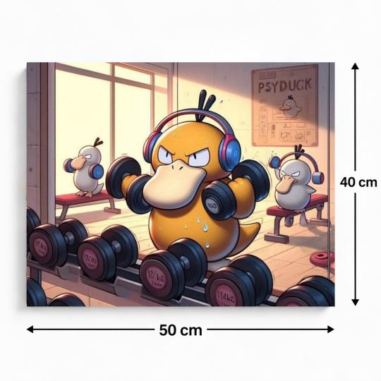 PAINT BY NUMBERS Paintings to Paint - Pokemon Psyduck Gym 50x40 cm, photo 3