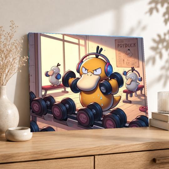 PAINT BY NUMBERS Paintings to Paint - Pokemon Psyduck Gym 50x40 cm, photo 8