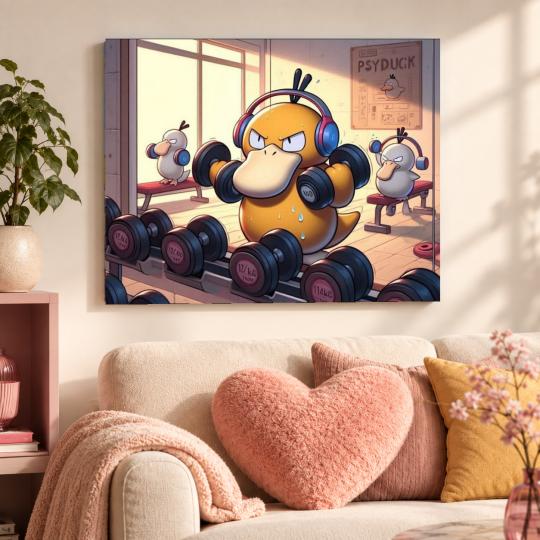 PAINT BY NUMBERS Paintings to Paint - Pokemon Psyduck Gym 50x40 cm, photo 9
