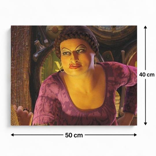MALOWANIE PO NUMERACH Z RAMĄ Obrazy do malowania Shrek Doris 50x40 cm, zdjęcie 3