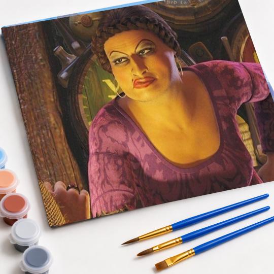 MALOWANIE PO NUMERACH Z RAMĄ Obrazy do malowania Shrek Doris 50x40 cm, zdjęcie 4