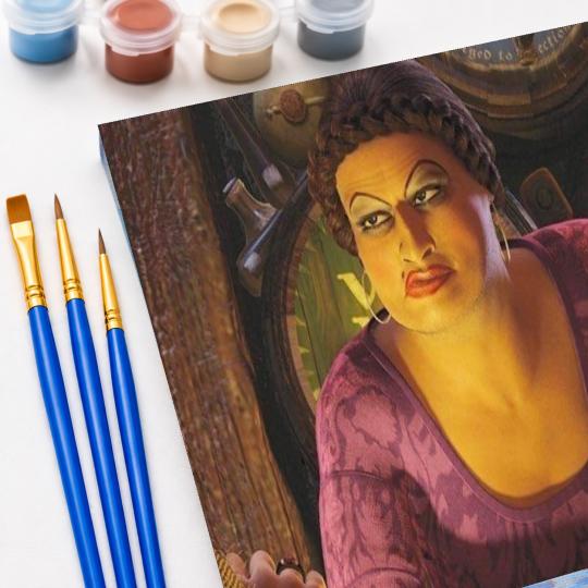 MALOWANIE PO NUMERACH Z RAMĄ Obrazy do malowania Shrek Doris 50x40 cm, zdjęcie 5