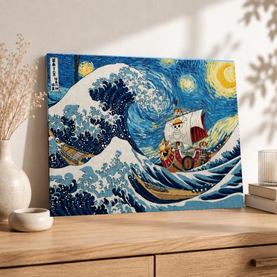 PAINT BY NUMBERS Paintings to Paint - One Piece - The Great Wave 50x40 cm, photo 8