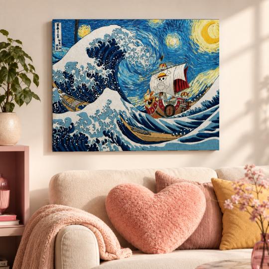 PAINT BY NUMBERS Paintings to Paint - One Piece - The Great Wave 50x40 cm, photo 9