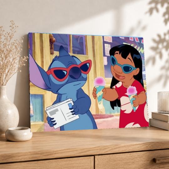 PAINT BY NUMBERS Paintings to Paint - Lilo & Stitch in Sunglasses 50x40 cm, photo 8