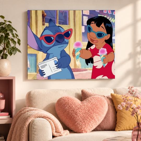 PAINT BY NUMBERS Paintings to Paint - Lilo & Stitch in Sunglasses 50x40 cm, photo 9