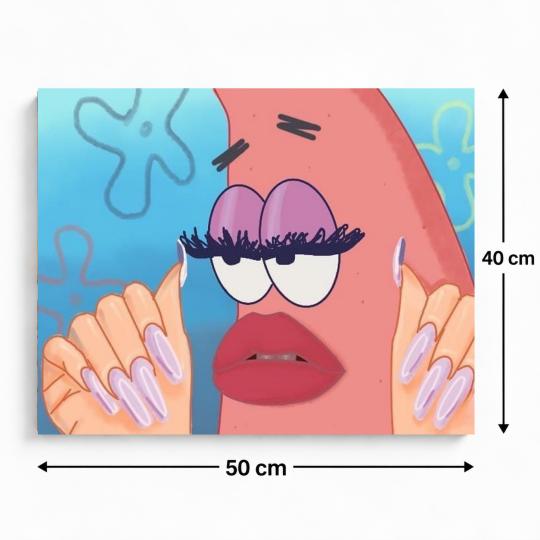 MALOWANIE PO NUMERACH Obrazy do malowania Patryk Rozgwiazda Slay 50x40 cm, zdjęcie 3