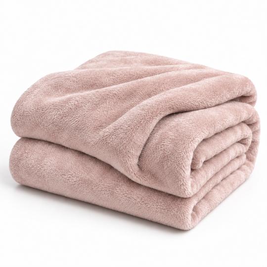 Silkce Premium Blanket 200x220 Soft Plush for Bed and Sofa Pink, photo 2