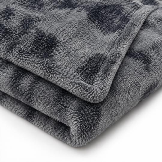 Silkce Premium Blanket 200x220 Soft Plush for Bed and Sofa Grey, photo 3
